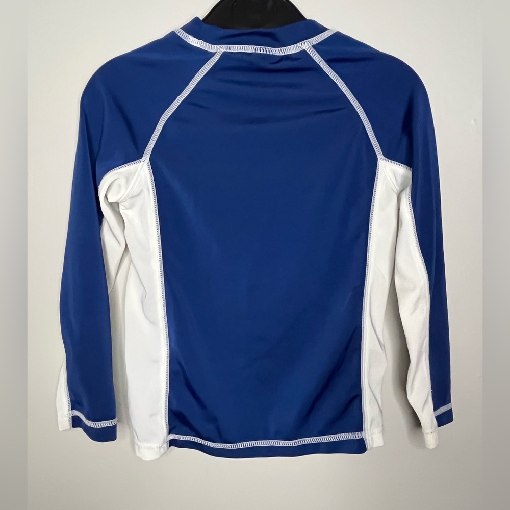 Gymboree Anchors Away Blue And White Long Sleeve Shirt Size 3T with Rashguard - Picture 2 of 3